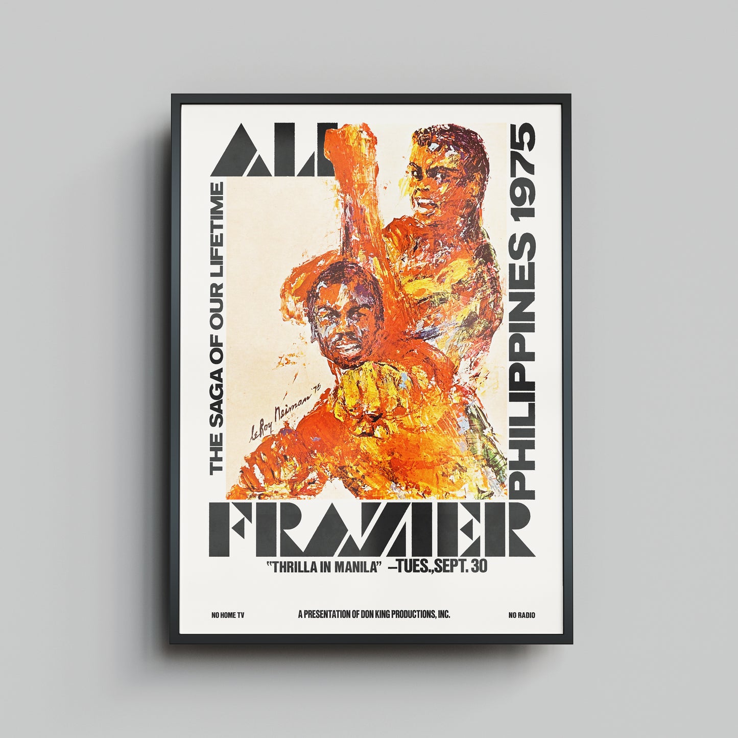 Ali vs Frazier "The Thrilla in Manila" - Framed Print