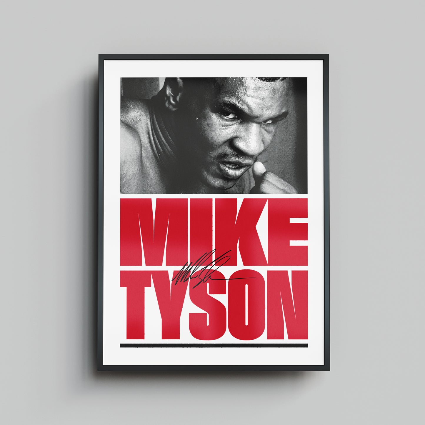 Mike Tyson Signed - Framed Print