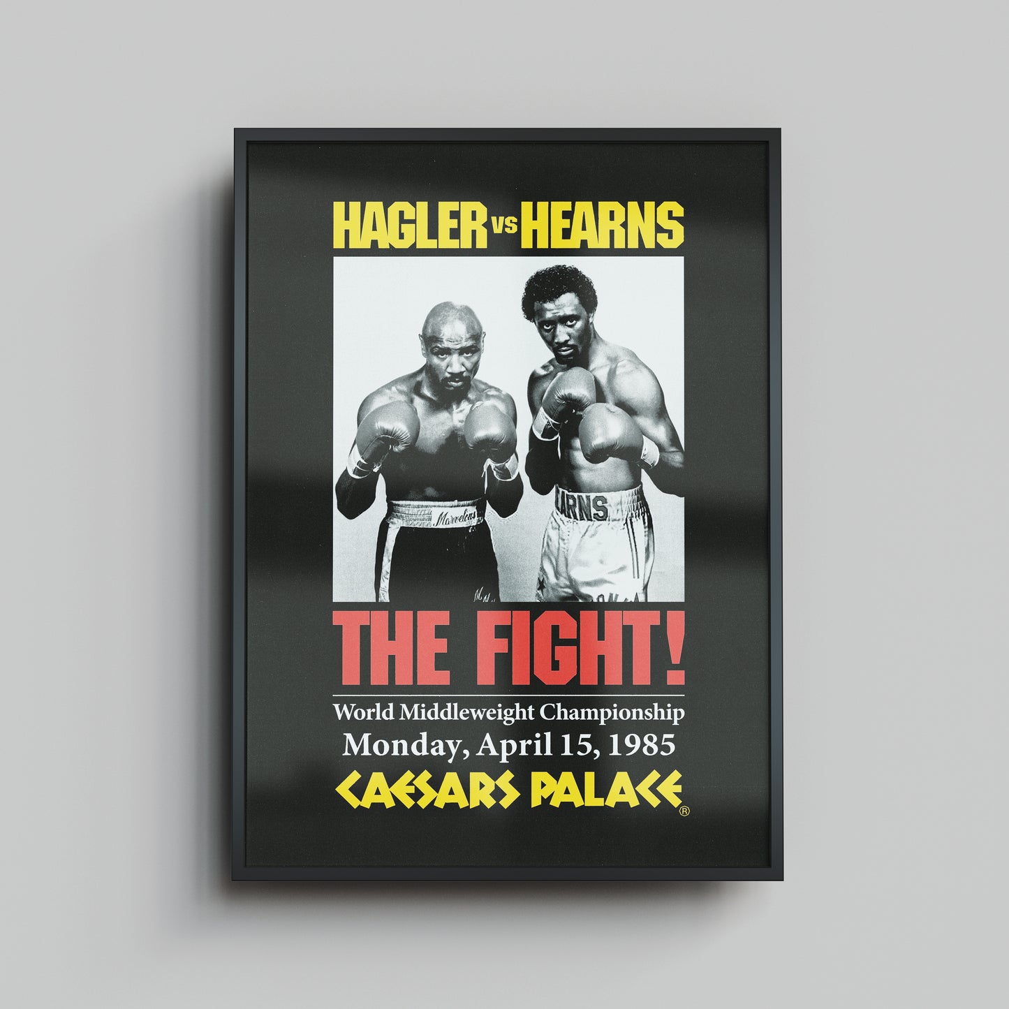 Hagler vs Hearns "The Fight!" - Framed Print