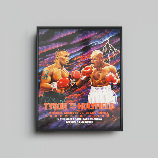 Tyson vs Holyfield I - Framed Print