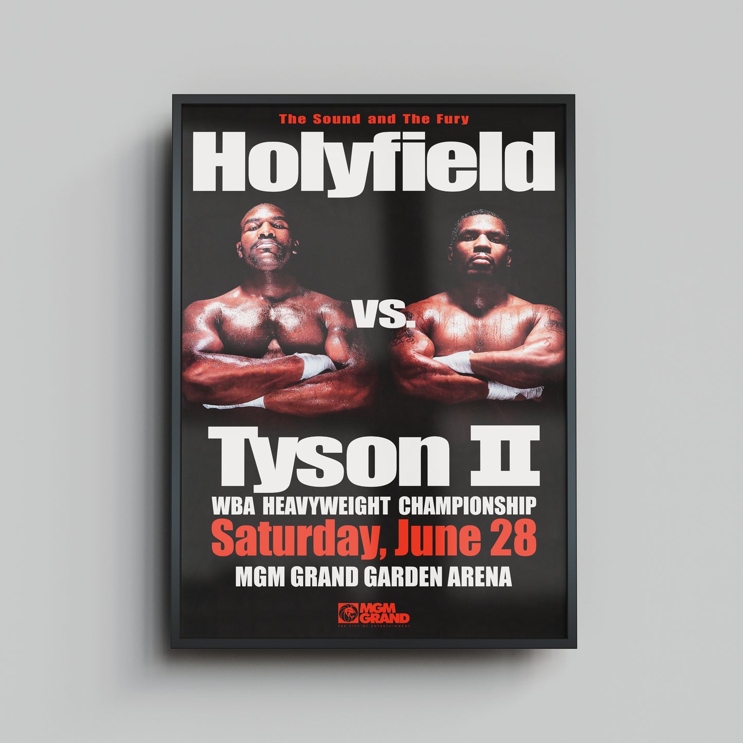 Holyfield vs Tyson II (The Bite Fight) - Framed Print