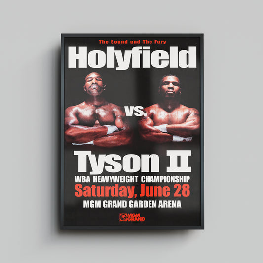 Holyfield vs Tyson II (The Bite Fight) - Framed Print