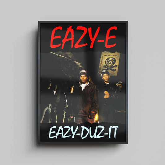 'Eazy-Duz-It' cassette cover - Framed Print